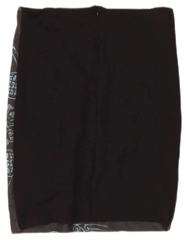 Женская юбка-карандаш Desigual Medium W30 Темно-синяя с пейсли