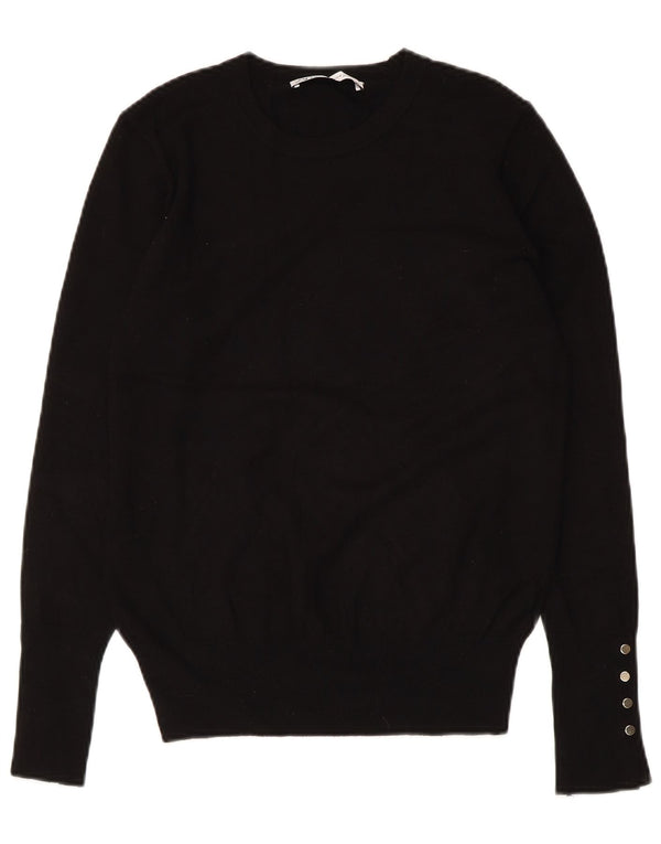 Женский свитер с вырезом «лодочка» ZARA UK 12, средний черный, вискоза