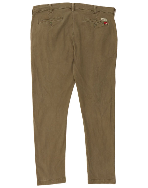 Levi's Mens Slim Tapered Chino Trousers W40 L32 Khaki Cotton