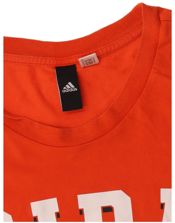 Adidas Мужская футболка с рисунком Top 2XL Оранжевый