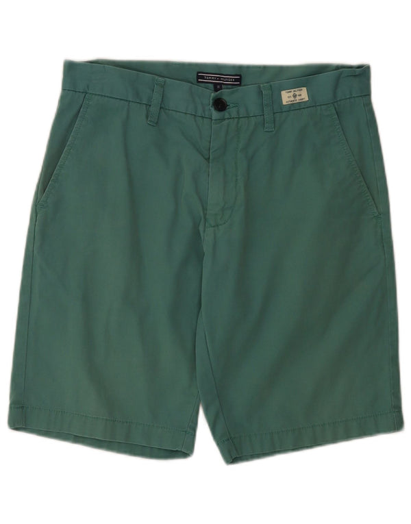 TOMMY HILFIGER Мужские шорты чинос W31, средний зеленый хлопок, хлопок
