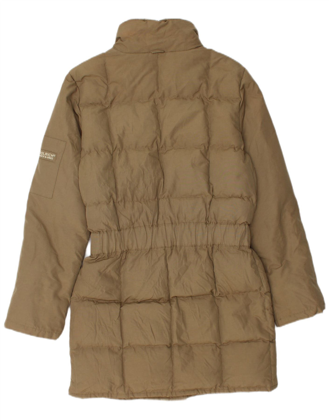Женское длинное стеганое пальто Woolrich UK 6 XS, цвет хаки, хлопок