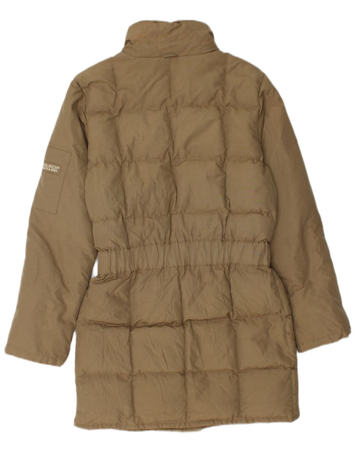 Женское длинное стеганое пальто Woolrich UK 6 XS, цвет хаки, хлопок