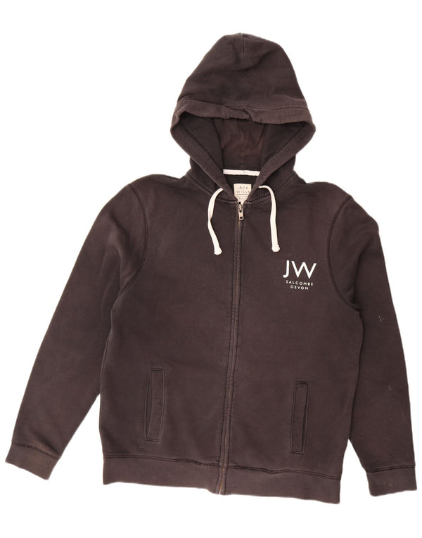Мужской свитер с капюшоном на молнии Jack Wills Salcombe Devon XL, черный хлопок