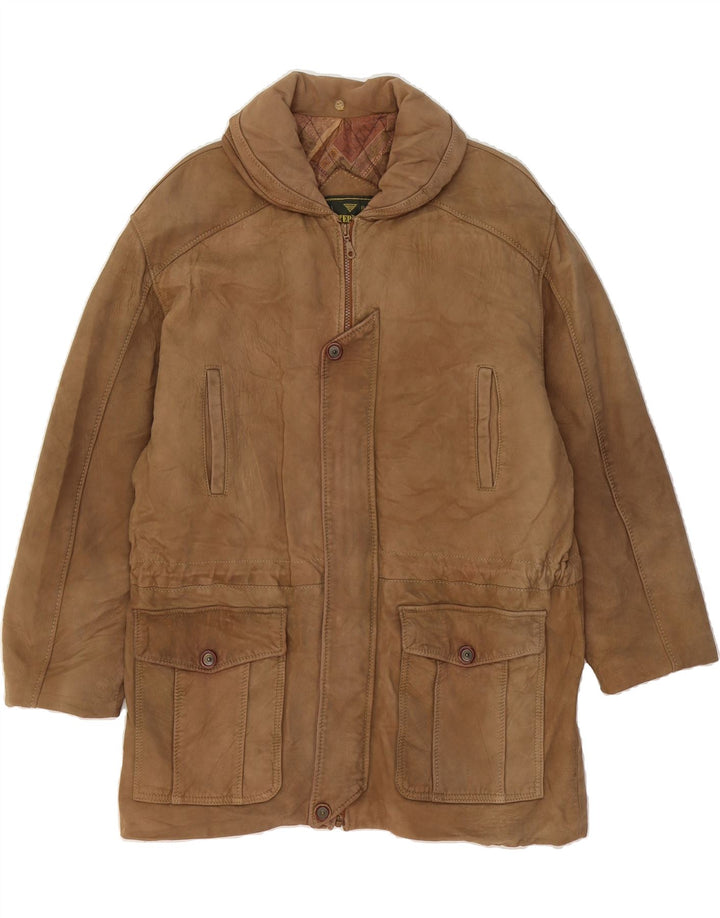 VINTAGE Mens Utility Jacket UK 40 Large Brown Vintage Vintage and Second-Hand Vintage from Messina Hembry 