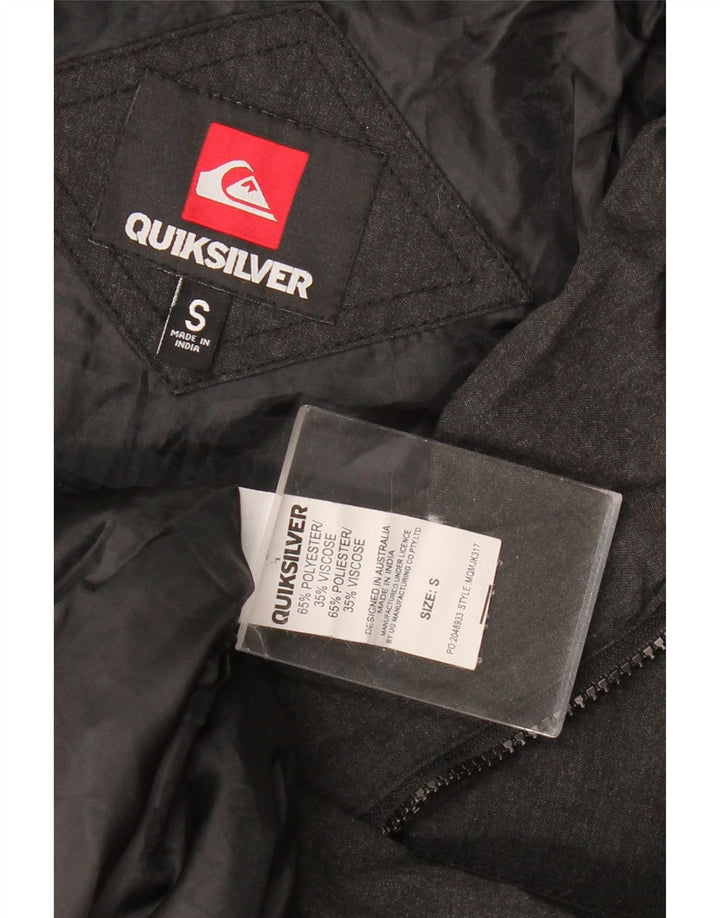 Мужской бомбер QUIKSILVER в стиле милитари, Великобритания 36, маленький, серый, полиэстер