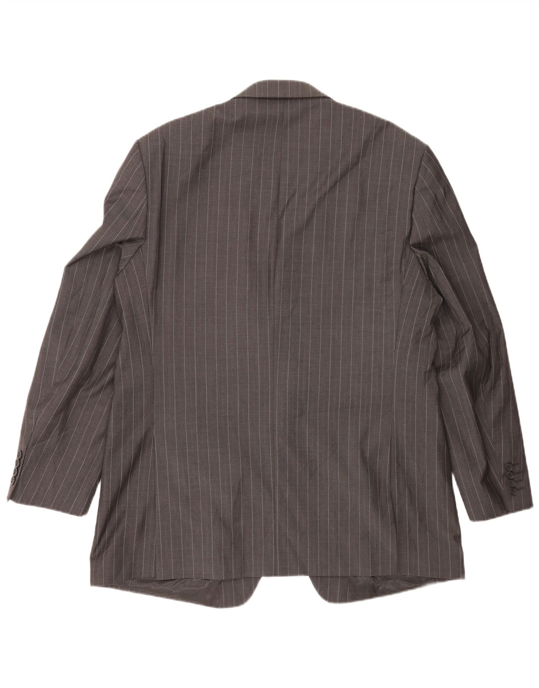 Мужской пиджак Marks & Spencer с двумя пуговицами, Великобритания, 46 XL, серая шерстяная полоска
