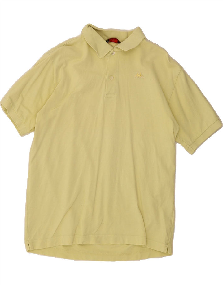 KAPPA Mens Polo Shirt Medium Yellow Cotton Vintage Kappa and Second-Hand Kappa from Messina Hembry 