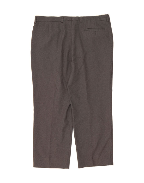 PIERRE CARDIN Mens Pegged Suit Trousers IT 52 XL W39 L28 Grey Wool