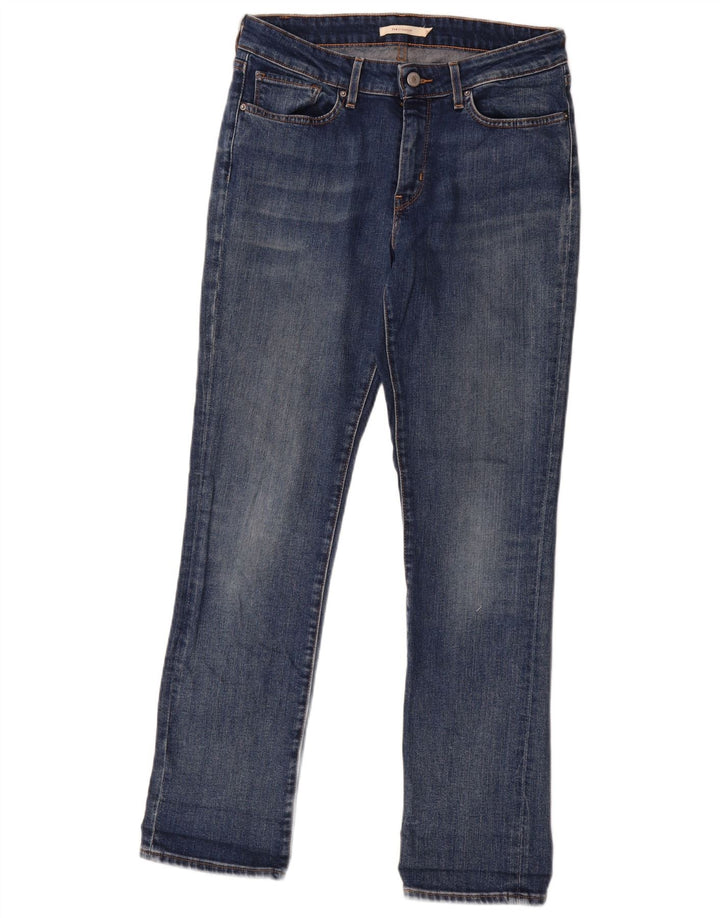 Женские прямые джинсы Levi's 714 W30 L30 синие, хлопок