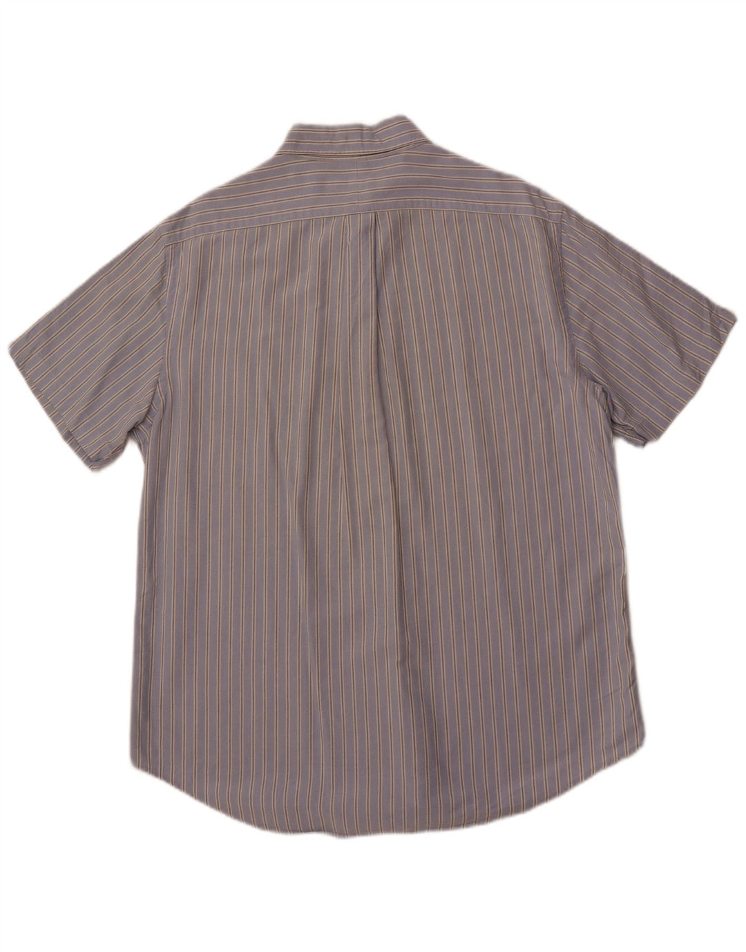 POLO RALPH LAUREN Мужская рубашка классического кроя с коротким рукавом, большая синяя полоска