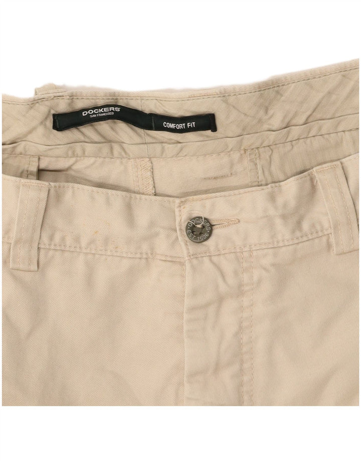 DOCKERS Мужские прямые брюки чинос W42 L32 Бежевые