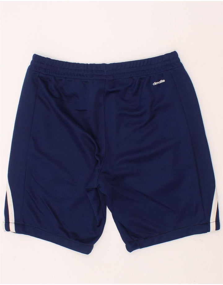 ADIDAS Boys Climalite Sport Shorts 9-10 Years Medium Navy Blue Polyester Vintage Adidas and Second-Hand Adidas from Messina Hembry 