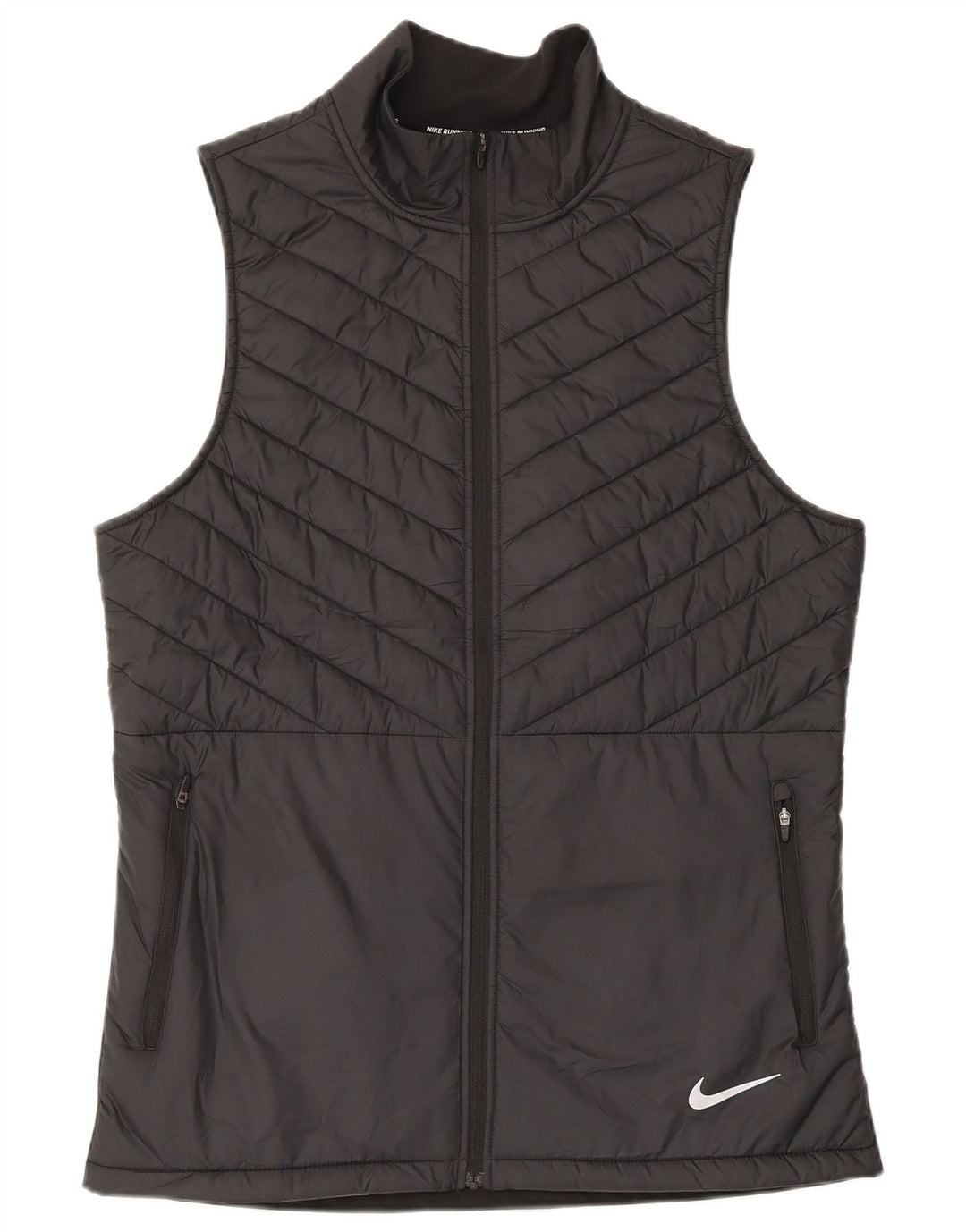 Мужские жилеты с подкладкой Nike UK 38, средний черный полиэстер