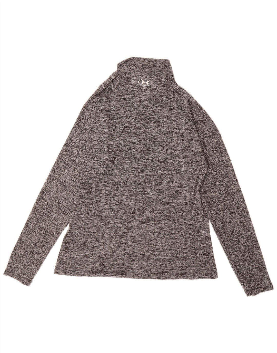 Женский топ Under Armour Heat Gear с длинным рукавом, Великобритания 14, большой серый полиэстер
