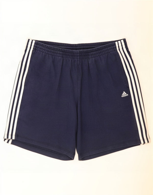 Мужские спортивные шорты Adidas Climalite XL, темно-синие, хлопок