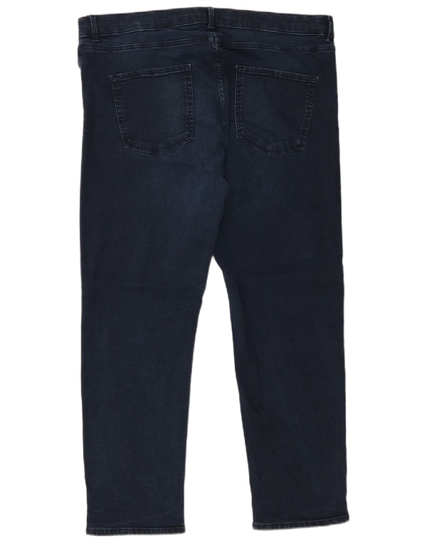 Женские прямые джинсы Marks & Spencer UK 20 2XL W40 L27 Темно-синие