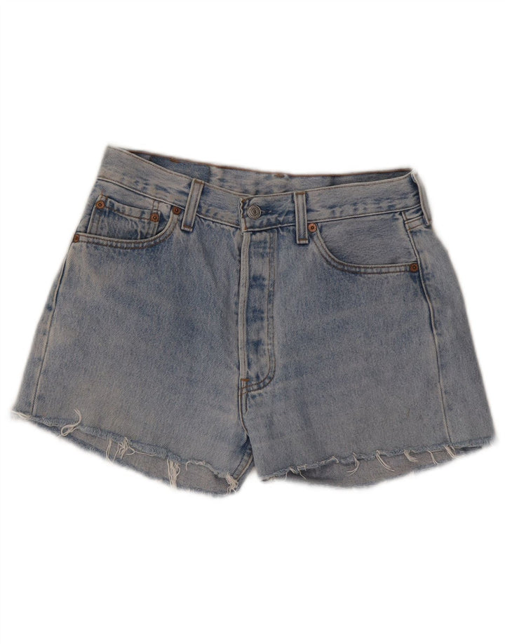 Женские джинсовые шорты Levi's 501 с высокой талией W30, средние синие