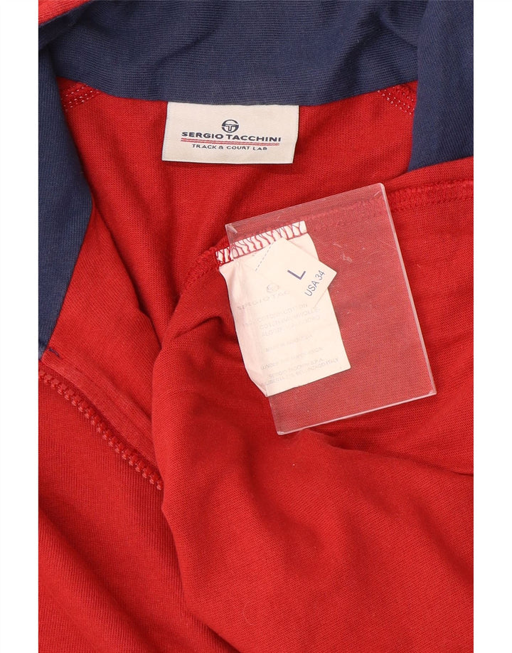 Мужской пуловер на молнии с рисунком SERGIO TACCHINI, спортивный костюм, большой красный