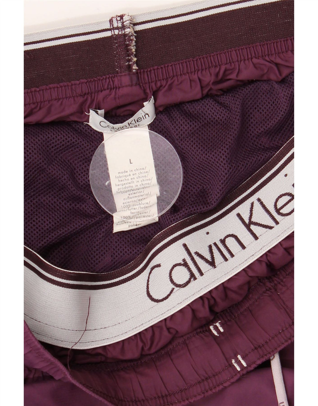 Мужские шорты для плавания Calvin Klein, большие фиолетовые нейлоновые