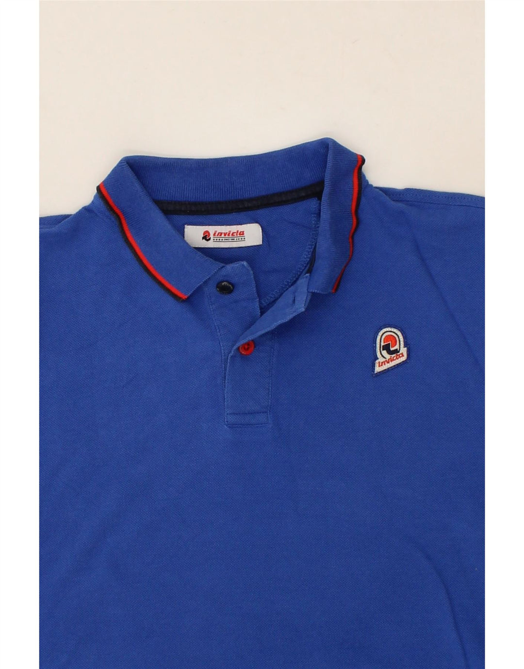 INVICTA Mens Polo Shirt Small Blue Cotton Vintage Invicta and Second-Hand Invicta from Messina Hembry 