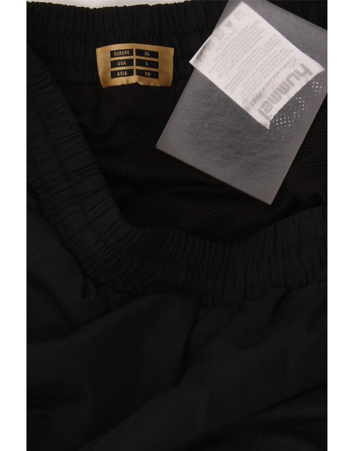 HUMMEL Мужские спортивные брюки с рисунком, большие черные, полиэстер