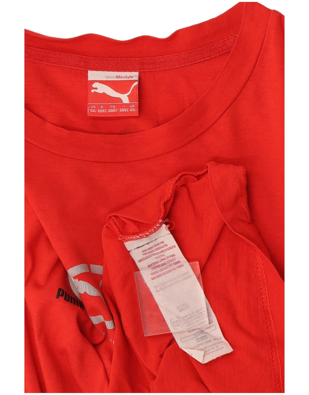 Мужская футболка с рисунком Puma 2XL оранжевая