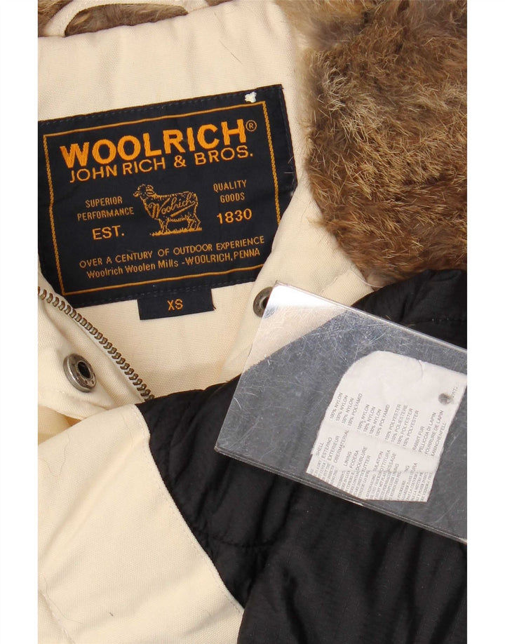 Женская куртка в стиле милитари Woolrich UK 6 XS, бежевый нейлон