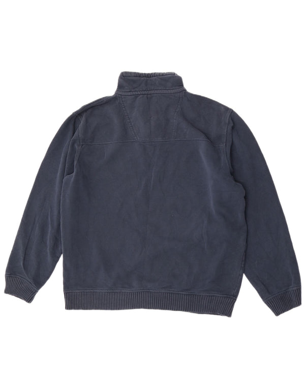 Crew Clothing Мужской свитшот с воротником на молнии Джемпер XL Темно-синий хлопок