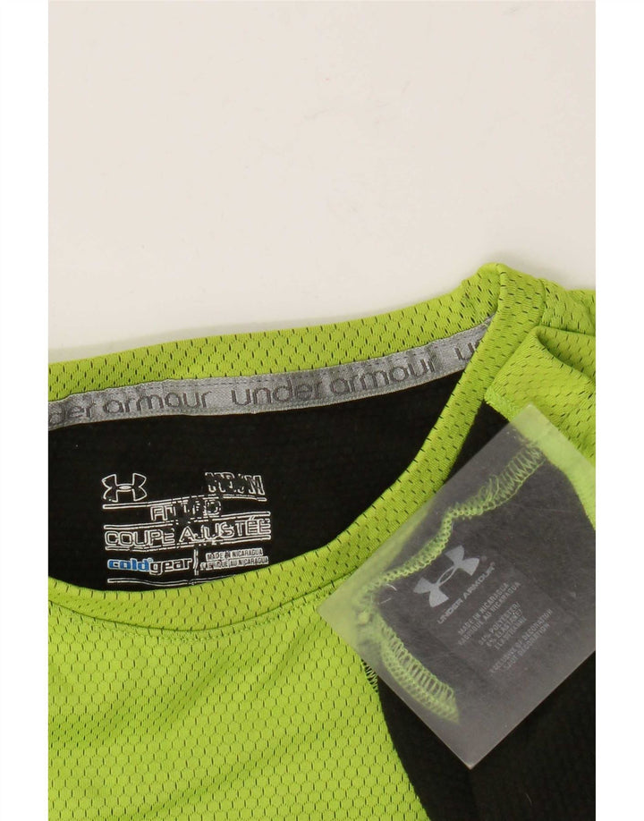 Женский топ Cold Gear с длинным рукавом Under Armour, Великобритания 12, средний зеленый полиэстер
