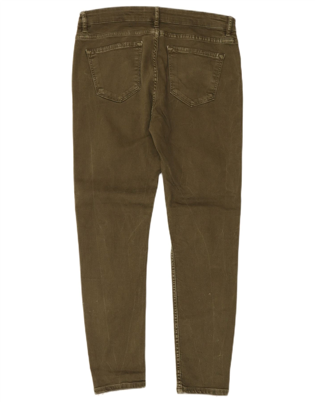 Женские джинсы узкого кроя Zara EU 40 Medium W30 L27 Хаки с цветными блоками
