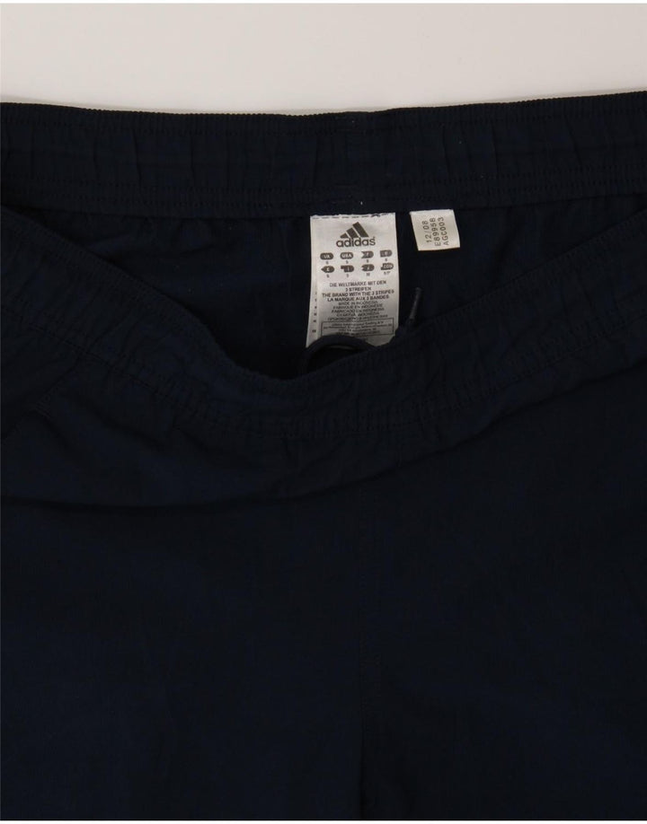 ADIDAS Mens Sport Shorts Small  Navy Blue Polyester Vintage Adidas and Second-Hand Adidas from Messina Hembry 