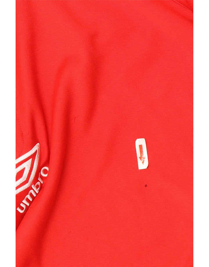 Umbro Мужской свитшот с воротником на молнии, джемпер XL, красный полиэстер