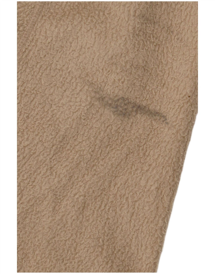 Мужская флисовая куртка FILA UK 36, маленькая, бежевый, полиэстер с цветными блоками