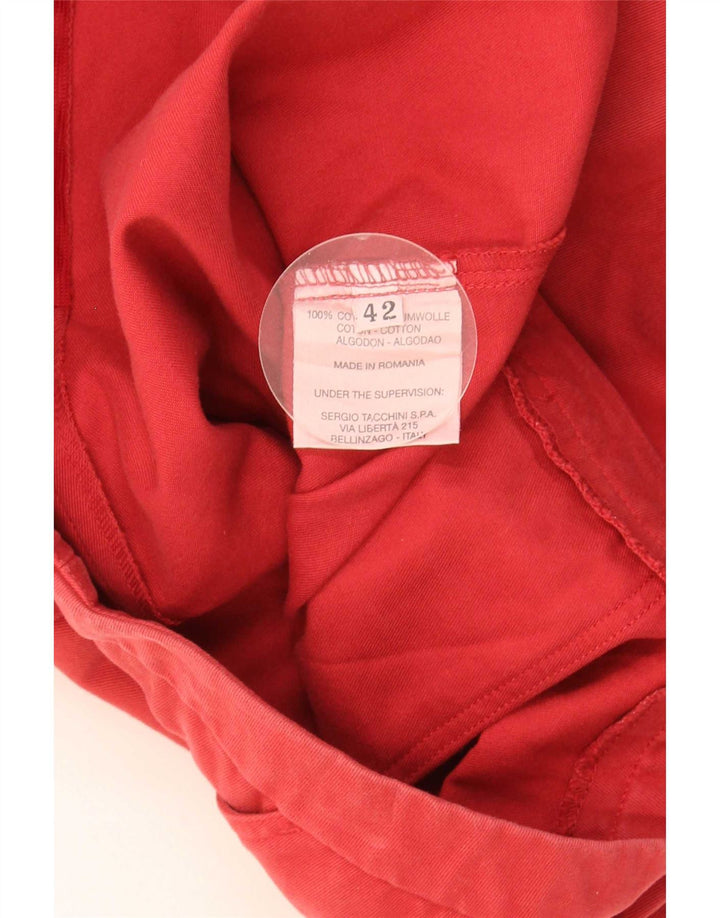Женская юбка-трапеция Sergio Tacchini IT 42 Medium W30 Красный хлопок