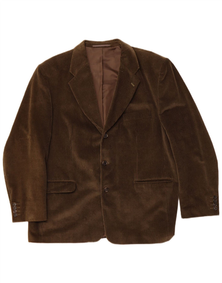 Мужской вельветовый пиджак Canda с 3 пуговицами, Великобритания 58, 4XL, зеленый хлопок