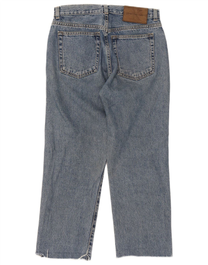 Женские укороченные джинсы Calvin Klein W29 L24, синий хлопок