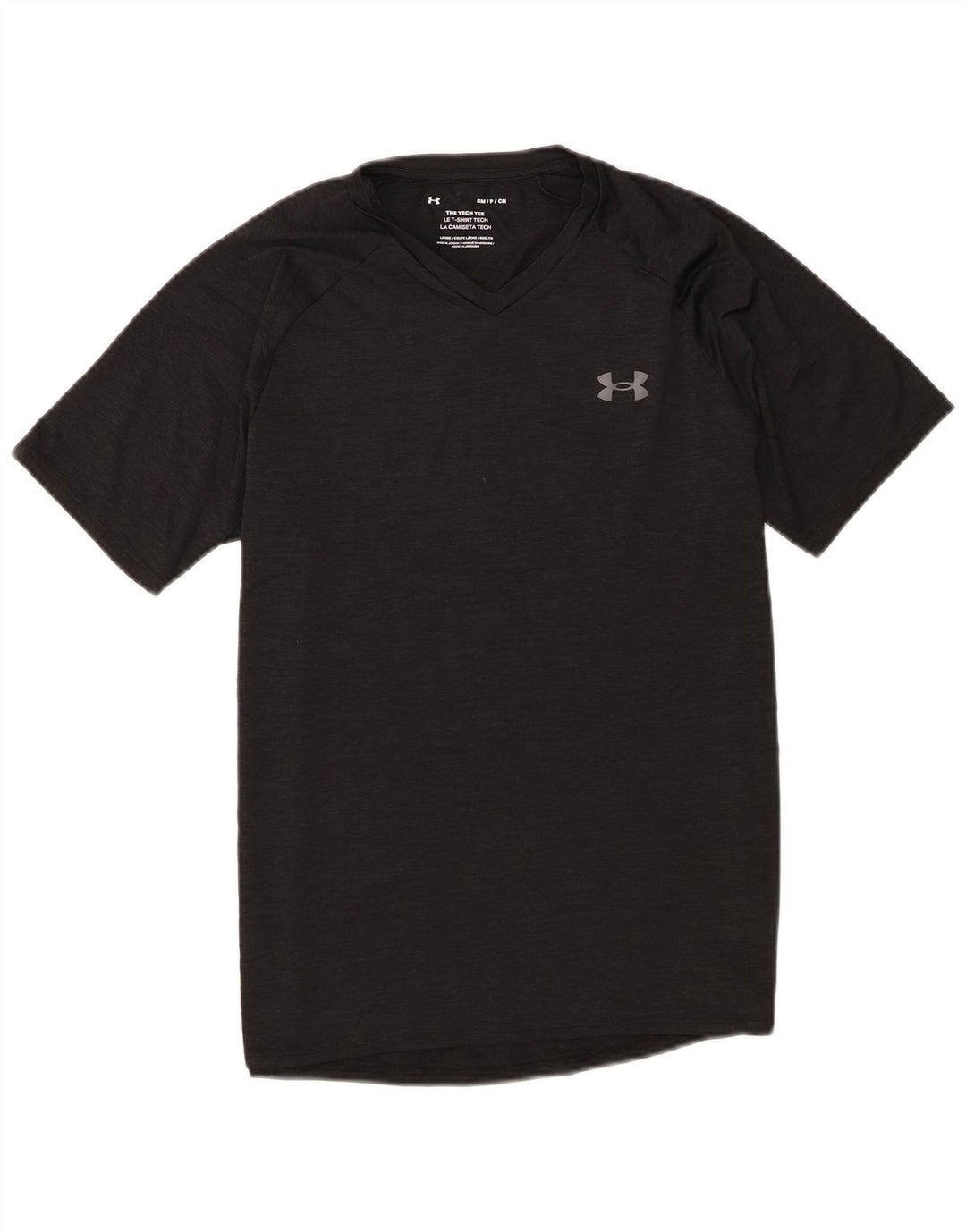 Мужская футболка Under Armour, маленькая, черная, в крапинку