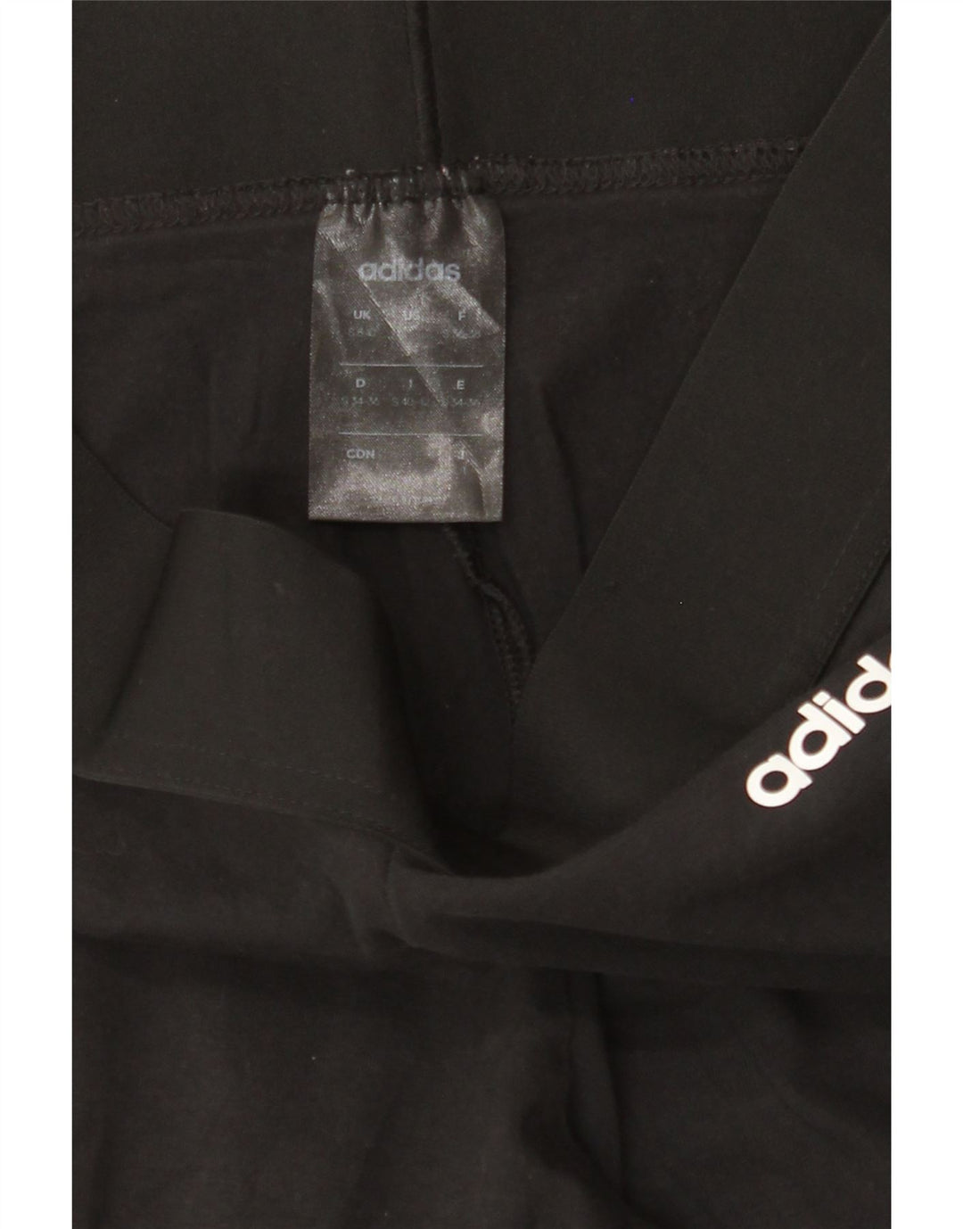 ADIDAS Womens Leggings UK 8/10 Small  Black Vintage Adidas and Second-Hand Adidas from Messina Hembry 