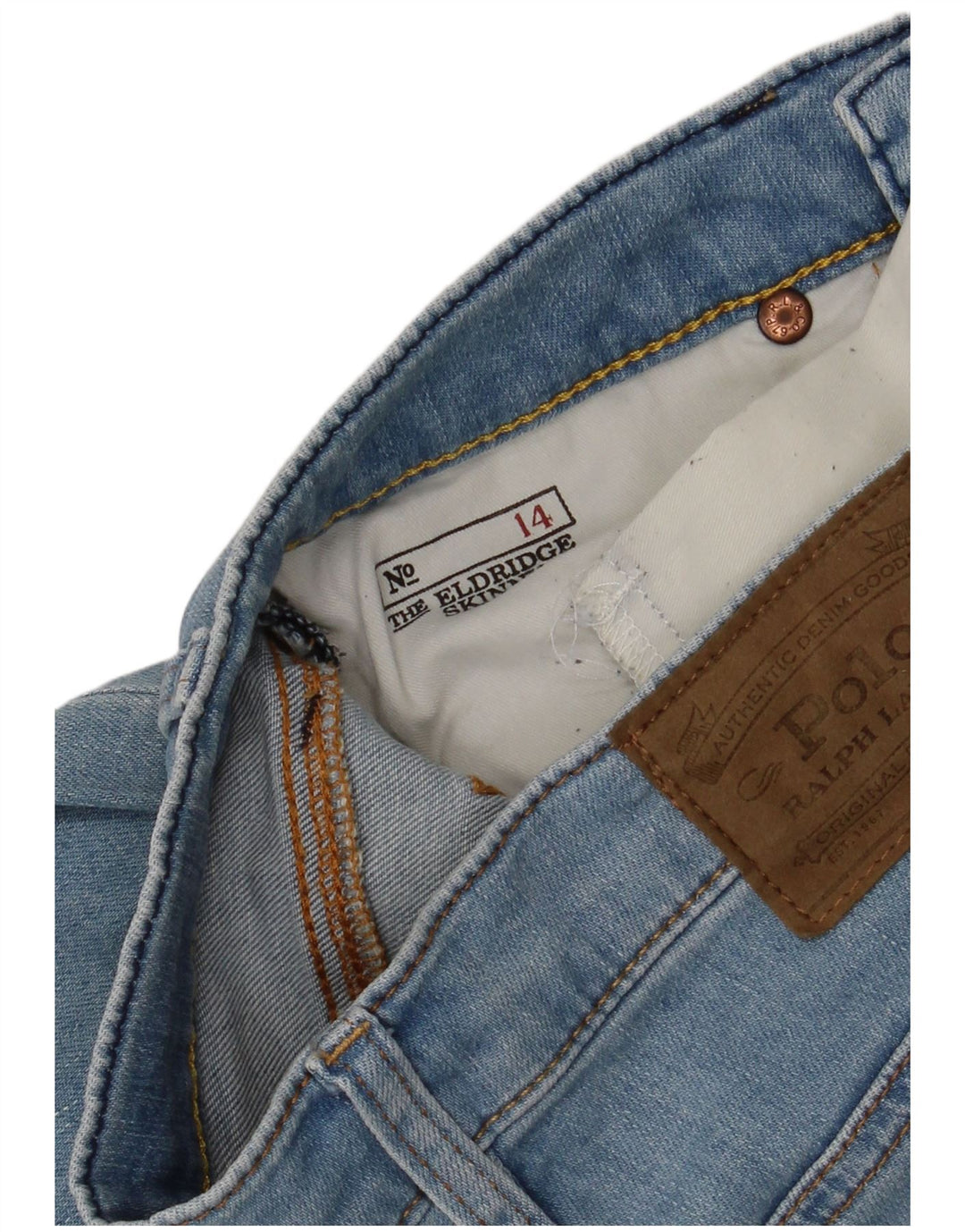 Джинсы скинни POLO RALPH LAUREN для мальчиков 13–14 лет W28 L26, синие