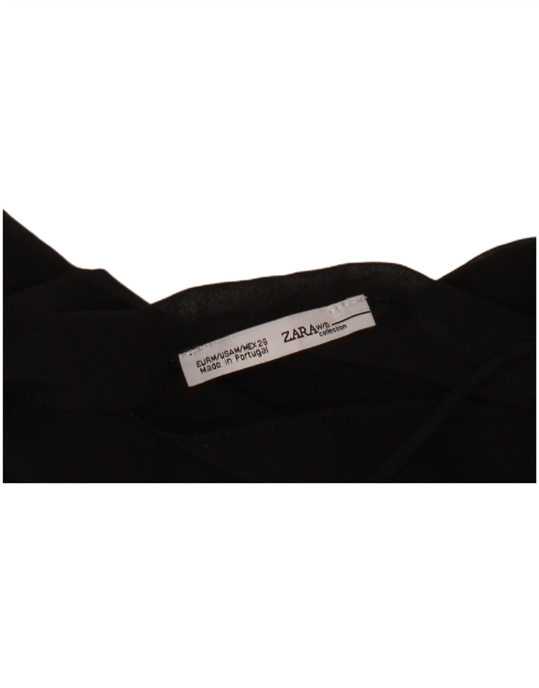 Женский топ с лямкой Zara UK 12, средний черный