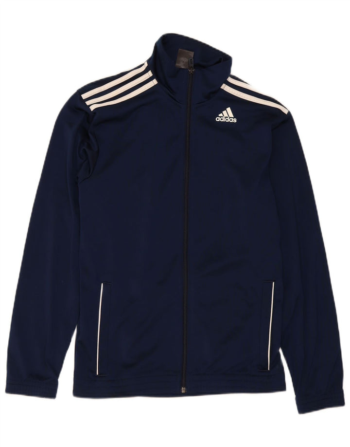 Мужская спортивная куртка Adidas UK 34/36, маленький темно-синий полиэстер