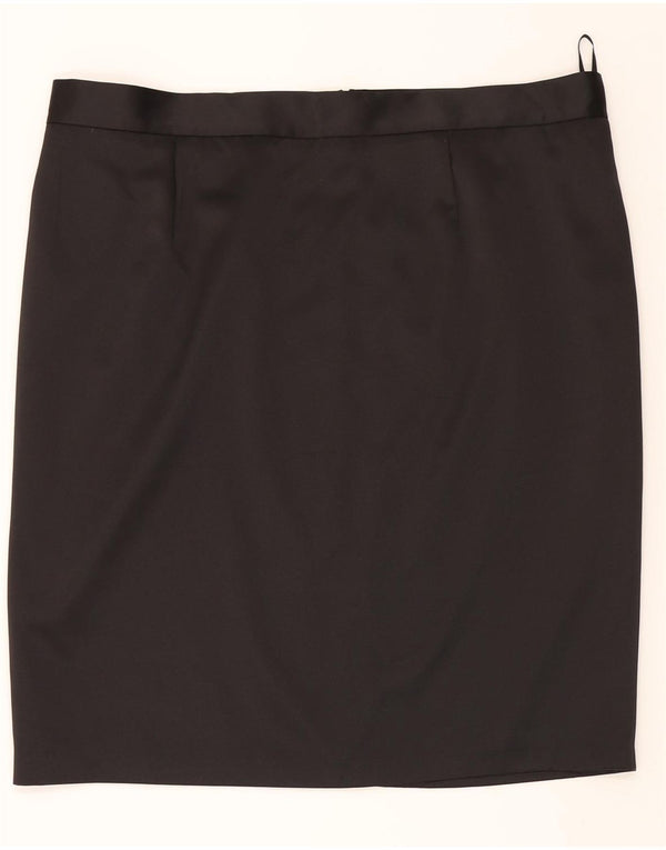 Женская прямая юбка ANN HARVEY UK 22 2XL W44, черный полиэстер