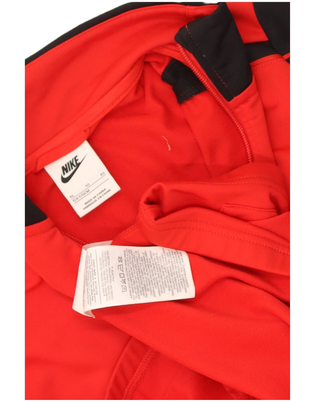 Спортивный костюм Nike для мальчиков, верхняя куртка 13–14 лет, XL, красный полиэстер с цветными блоками