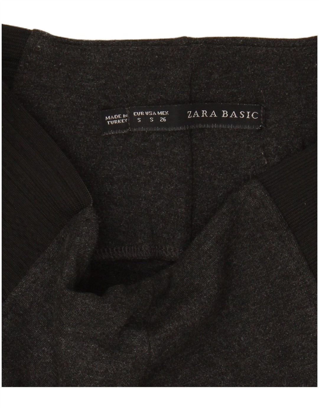 ZARA Womens Leggings UK 10 Small Grey