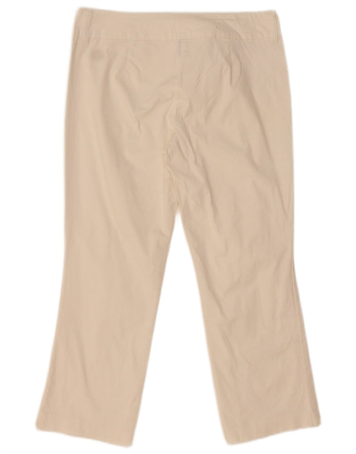 Женские капри Benetton IT 44 Medium W31 L22 Белый хлопок