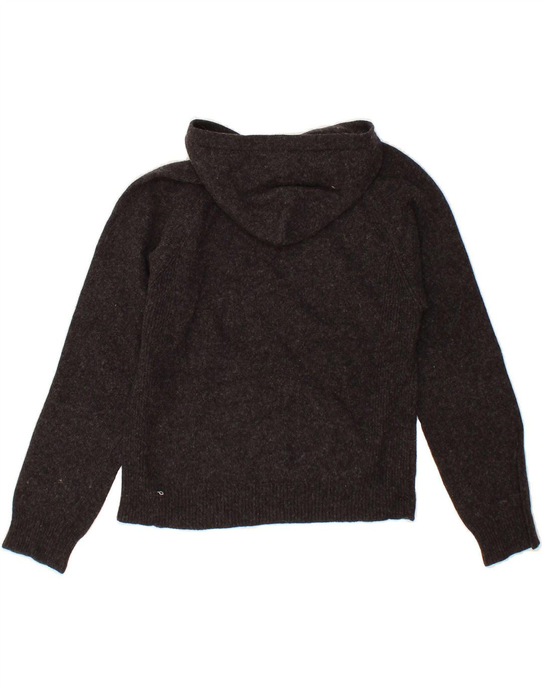 BENETTON Boys Hooded Jumper 10-11 Years Black Vintage Benetton and Second-Hand Benetton from Messina Hembry 