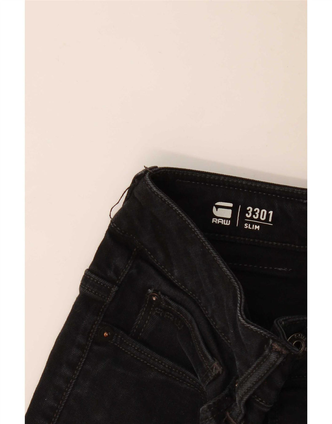 Женские джинсы G-Star 3301 Slim W30 L29 Черные
