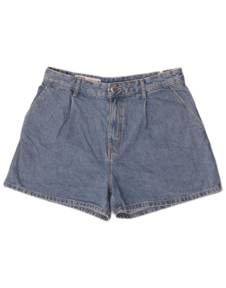 Женские джинсовые шорты Zara Medium W30, синие, хлопок