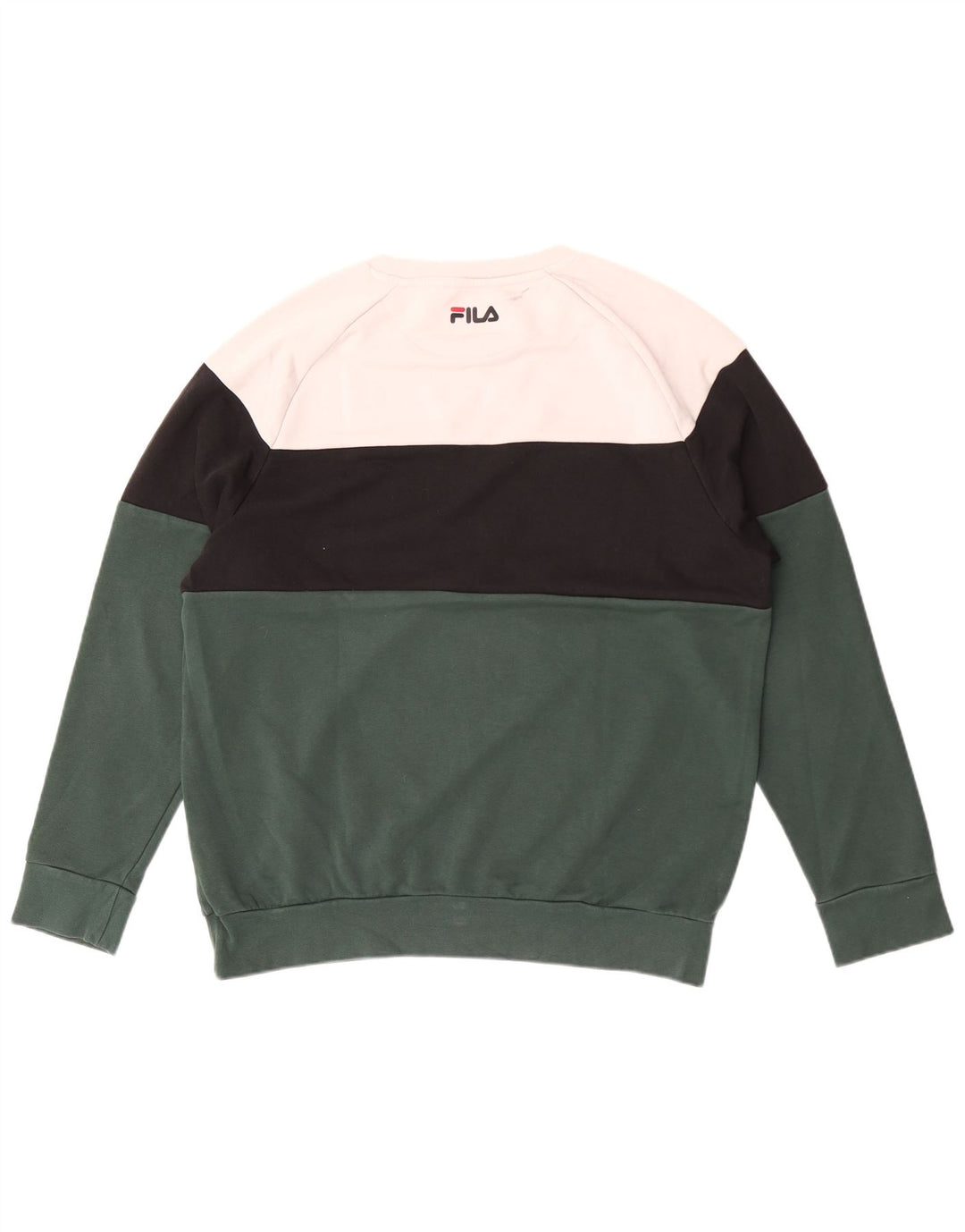Fila Мужской свитшот с графическим рисунком XL Зеленый Цветной блок